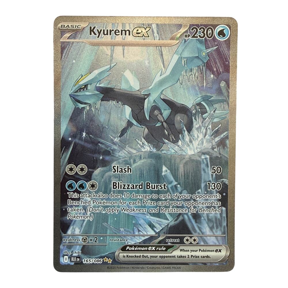 Pokémon TCG Kyurem ex 165/086 SV Black Bolt Holo Special Illustration Rare NM-MT